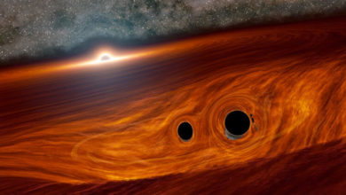 Фото - Астрономы впервые увидели  свет от столкновения двух черных дыр